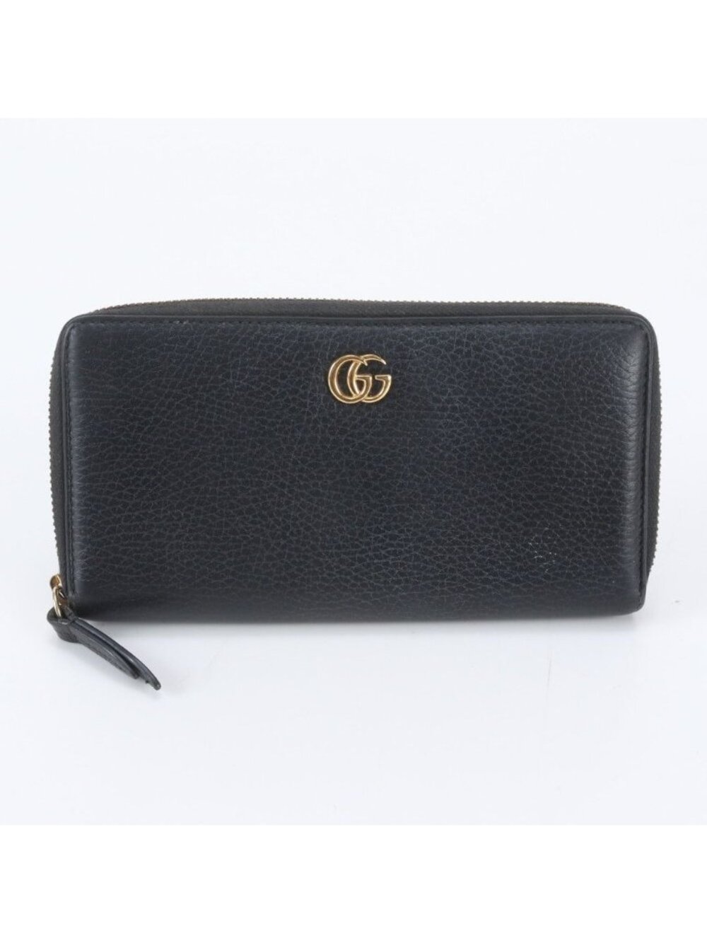 Gucci GG Marmont Leather Wallet Zip Around Black